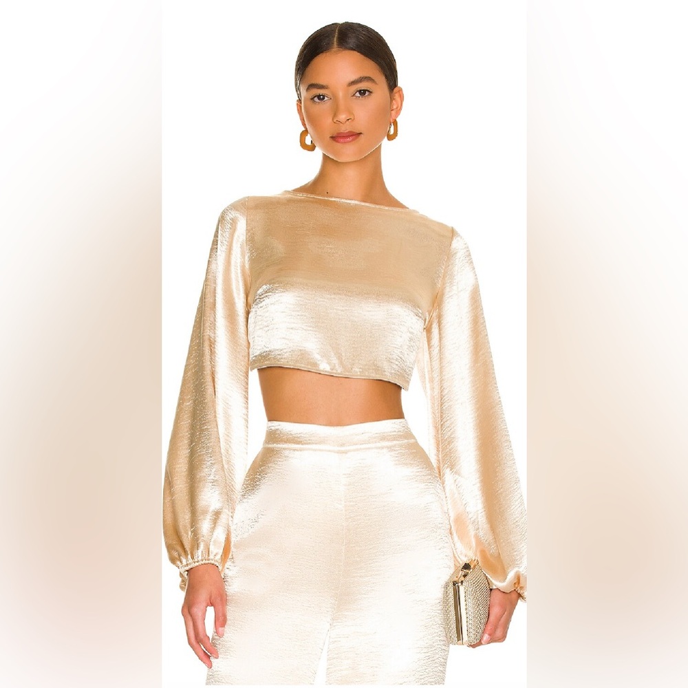 NWOT Lovers and Friends Britt Blouse in Champagne